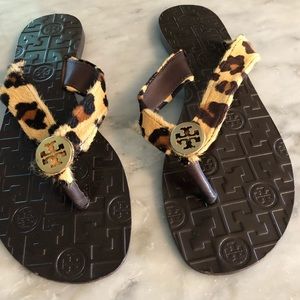 Tory Burch leopard sandals